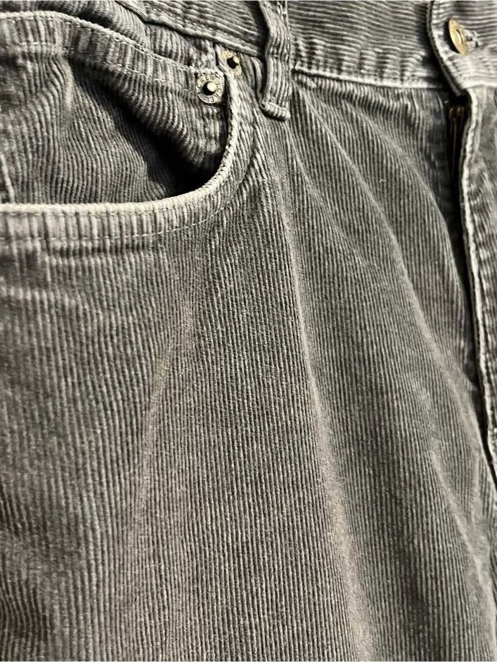 J.Crew Vintage Slim Gray Corduroy Pants Men’s 34x30 100% Cotton J Crew Classic